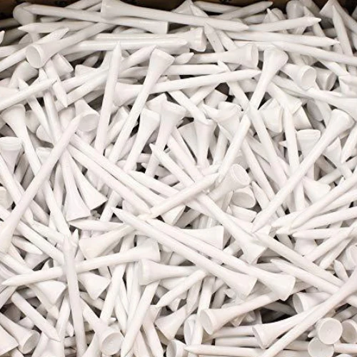 White Wooden Golf Tees